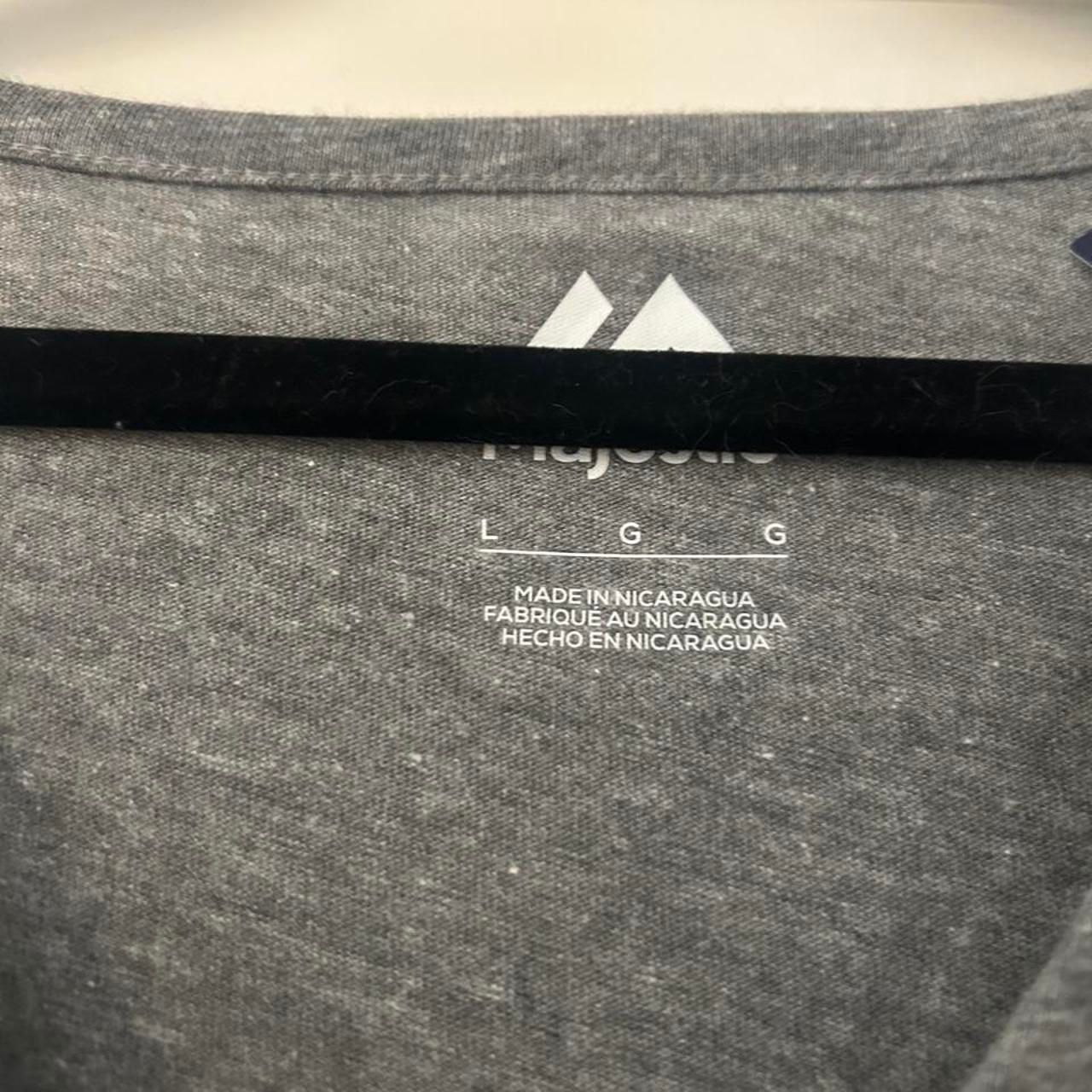 Majestic-Athletic Grey T-Shirt — image 2 of 4